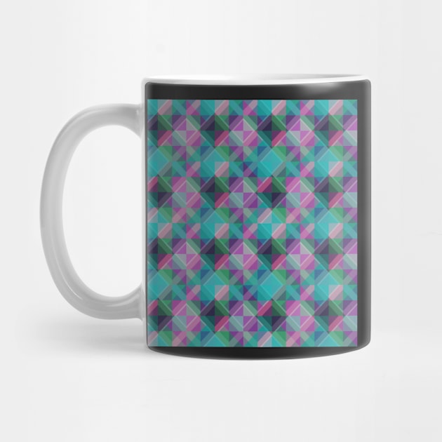 Psychedelic Geometric Blue & Purple by StephersMc